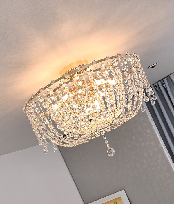 비브 9등 크리스탈 직부등 직부조명