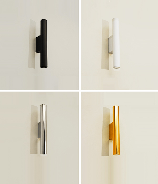 울트라 슬림 COB 벽등 (10W 화이트/블랙/골드/크롬)